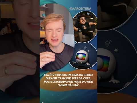 CazéTV tripudia em cima da Globo durante transmissões da Copa, mas é detonada por parte da web