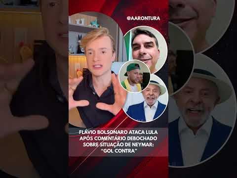 Flávio Bolsonaro ataca Lula após comentário debochado sobre situação de Neymar: “Gol contra”