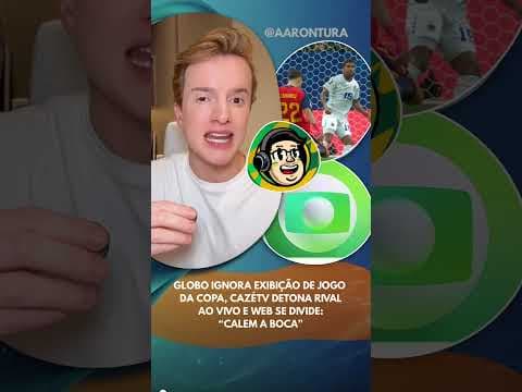 Globo ignora exibição de jogo da Copa, CazéTV detona rival ao vivo e web se divide: “Calem a boca”