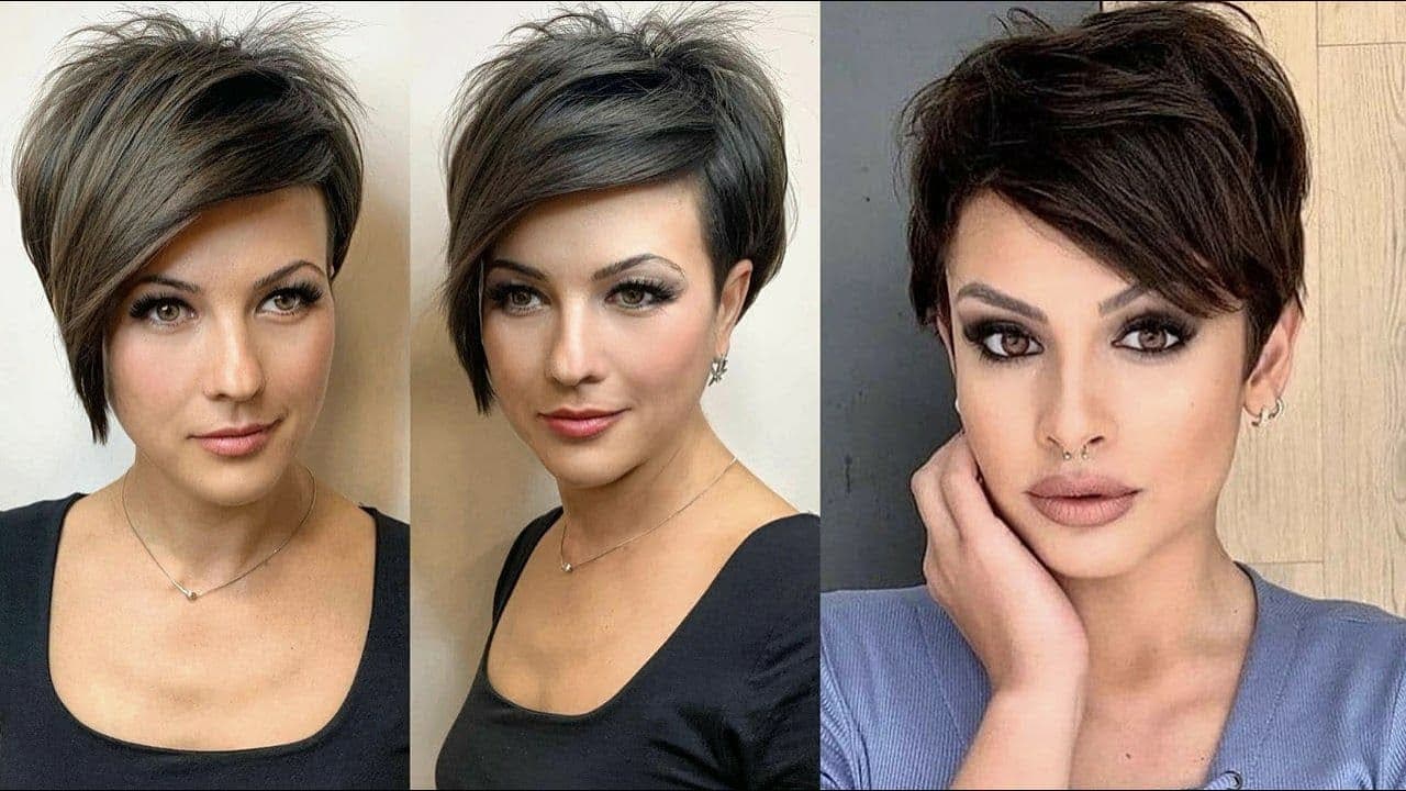 Cortes de cabelo curto com franja lateral (Foto Reprodução/Internet)