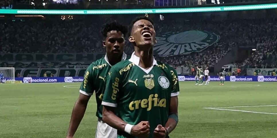 Estevão e Endrick revelados com ajuda de JP Sampaio (Reprodução: Cesar Greco) Estevão e Endrick revelados com ajuda de JP Sampaio (Reprodução: Cesar Greco)