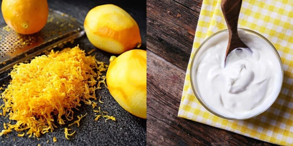 Raspas de laranja e iogurte ajudam a acabar com as rugas(Reprodução: Montagem TV Foco)