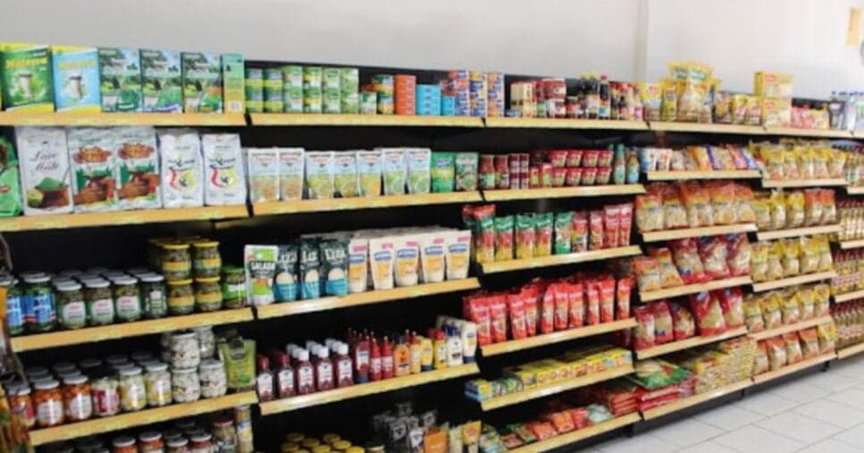 Interior do supermercado