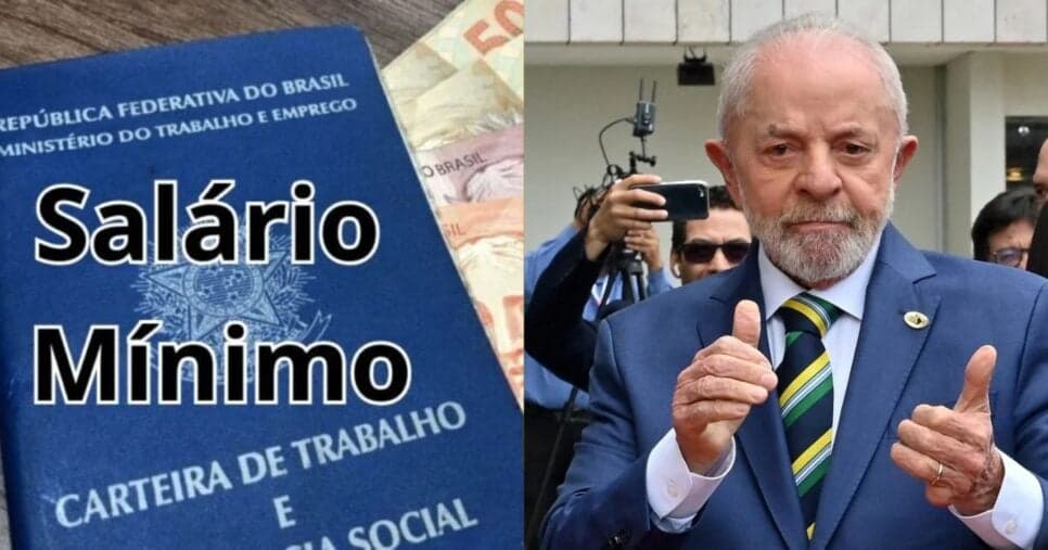 Salário mínimo / Lula - Montagem: TVFOCO