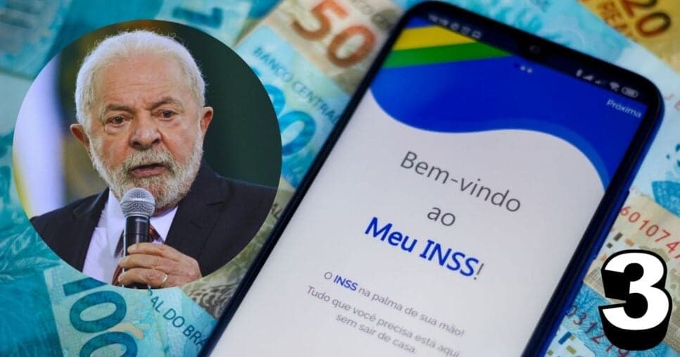 Lula e aplicativo Meu INSS (Foto: Reprodução / Gov / Montagem TV Foco)