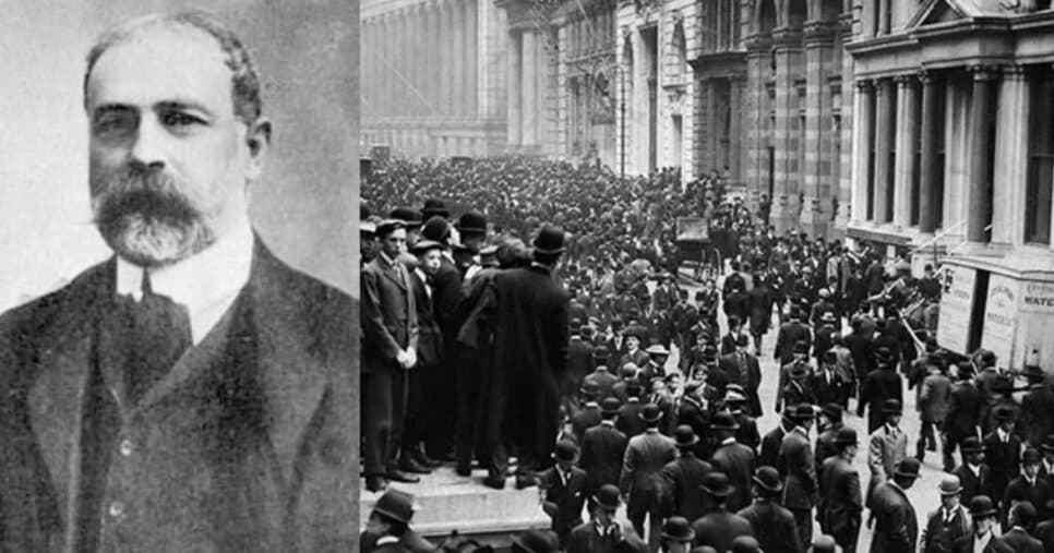 Apesar de ter dinheiro suficiente para quitar as dívidas deixadas pelo colapso, Charles não suportou a derrota e se matou (Foto Reprodução/Montagem/Tv Foco/Medium)