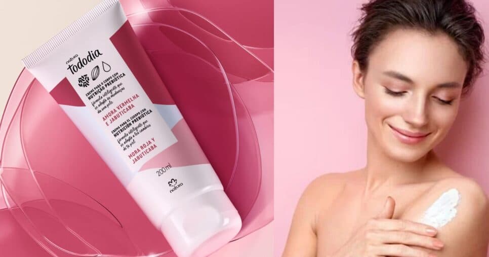 Creme Desodorante Nutritivo para o Corpo Tododia Amora Vermelha e Jabuticaba