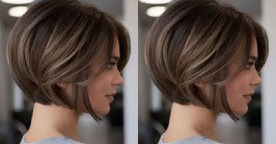 Corte de cabelo chanel de bico desconectado - Foto: Montagem