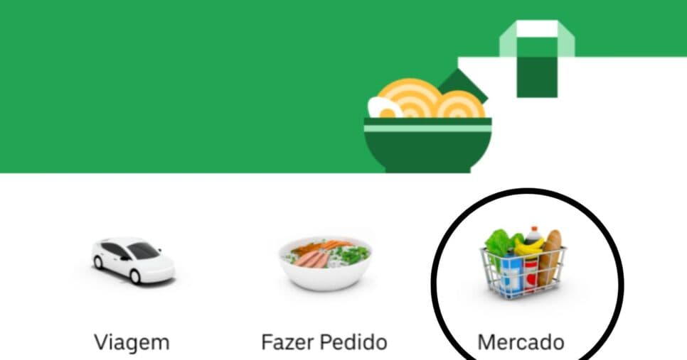 Opção mercado da Uber será extinta (Foto Reprodução/Uber)