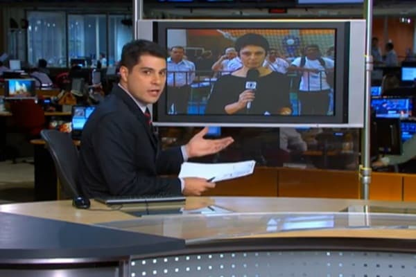 Sandra Annenberg e Evaristo Costa