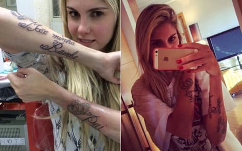 Bárbara Evans é ridicularizada por ter feito tatuagens e cancela participação no "Programa Silvio Santos"