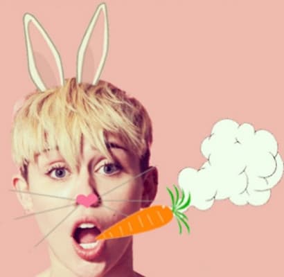 Em clima de páscoa, Miley Cyrus posta foto e faz referência maconha; veja a foto