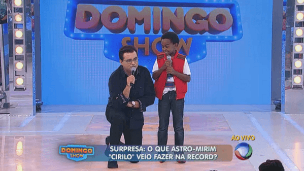 Com o Cirilo de "Carrossel", "Domingo Show" bate recorde negativo de audiência