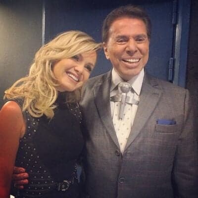Eliana grava participação no "Roda a Roda" ao lado de Silvio Santos