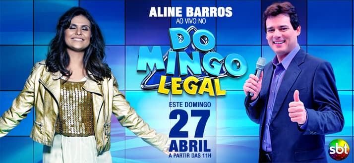 "Domingo Legal" recebe Aline Barros e família do MC Gui neste domingo (27)