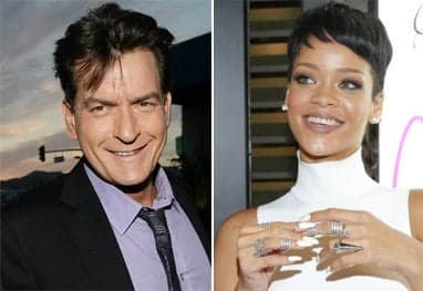 Rihanna está na lista negra de Charlie Sheen