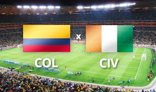 Jogo entre Colômbia e Costa do Marfim deixa a Globo com ótima audiência