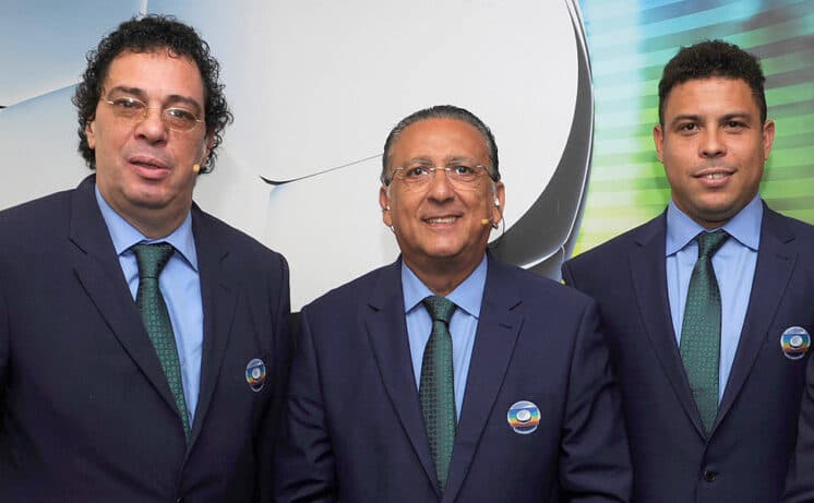 Acima do peso, Casagrande, Galvão e Ronaldo passam por aperto para caber na tela da Globo