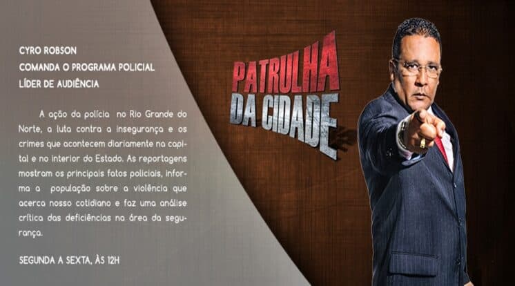 "Patrulha da Cidade" bate a Globo e alcança 30 pontos; confira os consolidados de Natal (RN)