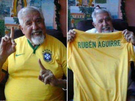 "Professor Girafales" divide torcida entre Brasil e México
