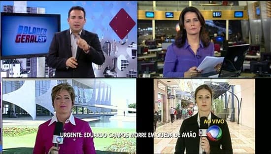 Record foi a emissora que mais falou sobre a morte de Eduardo Campos