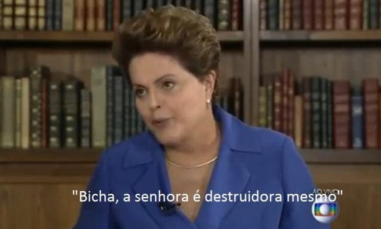 Vídeo da Hora: Bonner e Dilma batem boca como se fossem drag queens