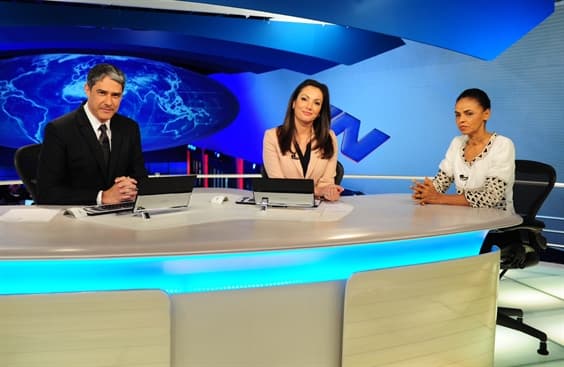 Com Marina Silva, "Jornal Nacional" cresce na audiência; confira os consolidados desta quarta-feira (27/08/14)