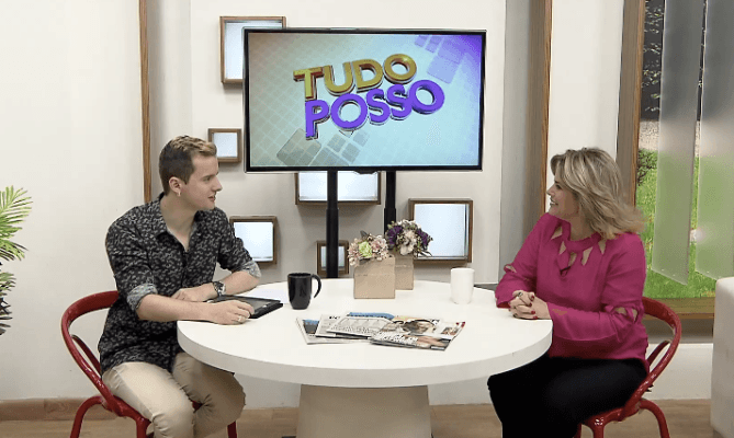 Estaremos no programa "Tudo Posso" daqui a pouco; assista!