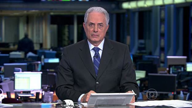 Dilma falta entrevista do "Jornal da Globo" e William Waack comenta; assista vídeo