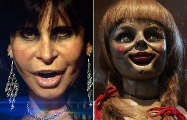 Gretchen é chamada de Annabelle e manda recado para os internautas