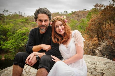 Alexandre Nero e Marina Ruy Barbosa gravam cenas de casamento no Monte Roraima