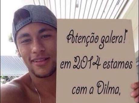 Neymar tem foto fraudada em suposto apoio a Dilma; saiba mais!