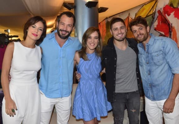 Artistas da Globo gravam vinheta de fim de ano