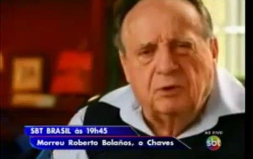 Vídeo: SBT interrompe exibição de "Chaves" para anunciar a morte de Roberto Gomez Bolanõs