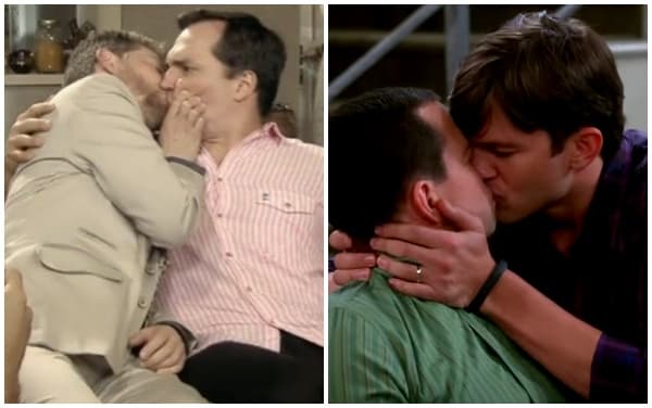 "Tapas & Beijos" exibe cena de beijo gay semelhante a de "Two and a Half Men"