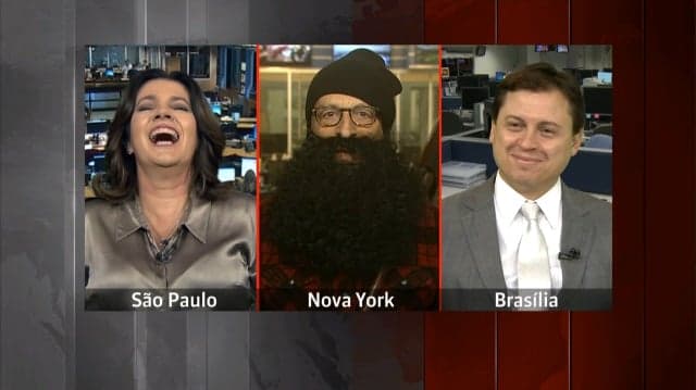 Jornalista da Globo muda visual e é comparado a Osama bin Laden ao vivo