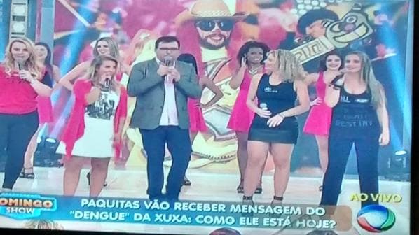 Paquitas aparecem no "Domingo Show" e aumentam possibilidades de Xuxa na Record