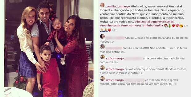 Após passar o natal junto com a família, Zezé Di Camargo bate boca em rede social