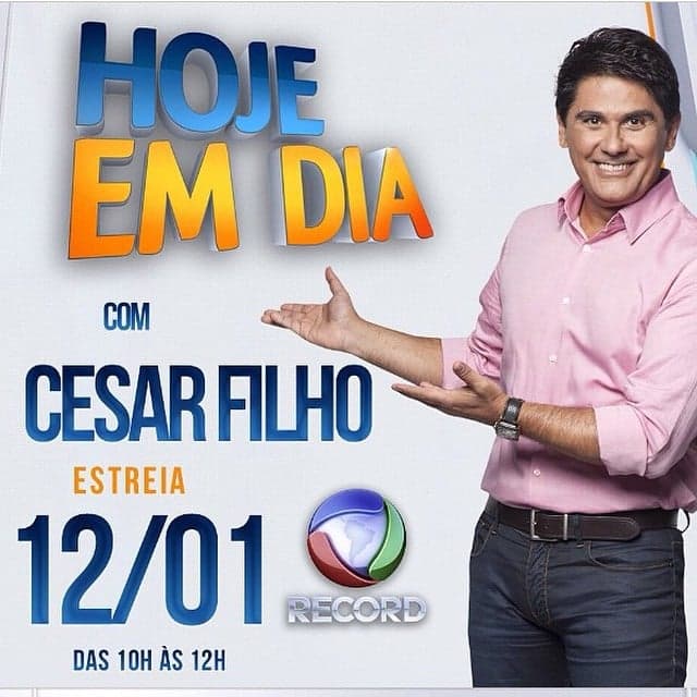 Esposa de César Filho deseja sucesso para o marido no "Hoje em Dia"; confira!