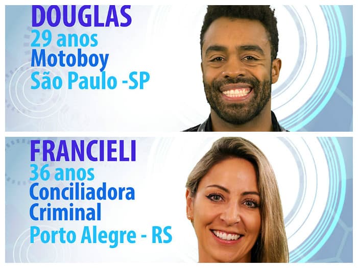 "BBB15": Douglas e Franciele estão no primeiro paredão do programa; quem deve sair?