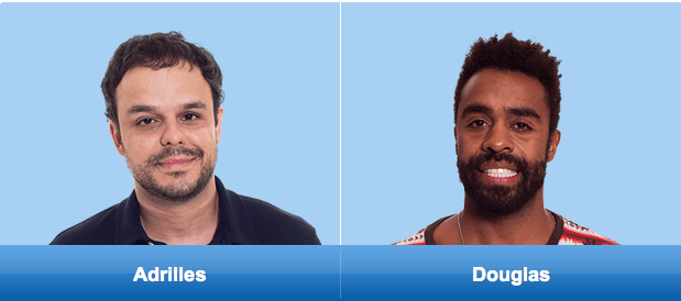 "BBB15": Adrilles e Douglas estão no paredão; quem deve sair?