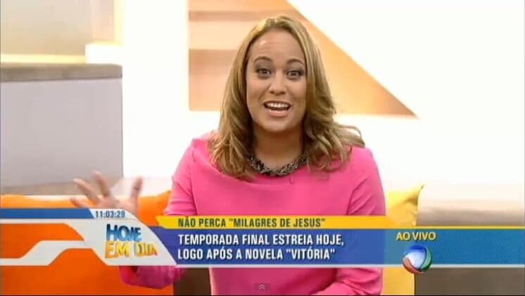 Apresentadora Renata Alves pode deixar o "Hoje em Dia"; bispo tenta proteger