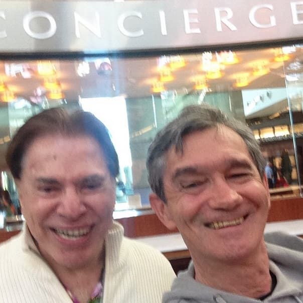 Serginho Groisman posta selfie com Silvio Santos. Veja!