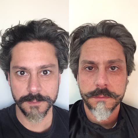 Curiosidade! Veja como fica Alexandre Nero antes e depois da maquiagem de imperador