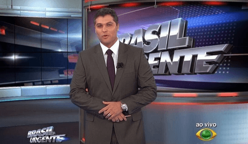 No "Brasil Urgente", Datena dá bronca no filho por assistir Marcelo Rezende