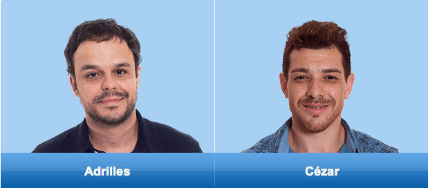 Enquete "BBB15": Adrilles e Cézar estão no paredão; quem deve sair?