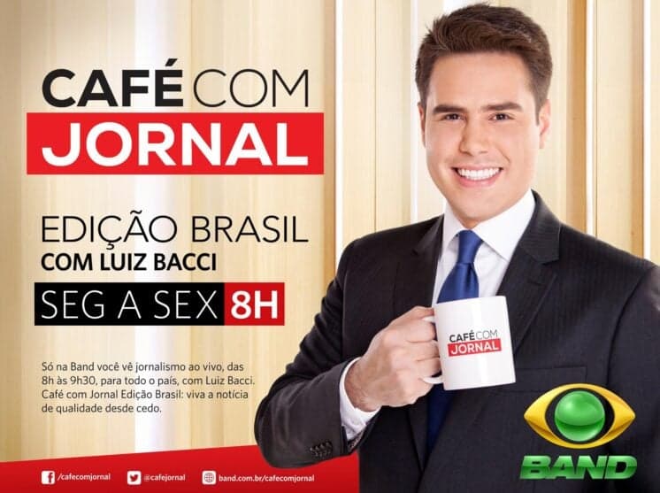 Luiz Bacci bate novo recorde de audiência no "Café com Jornal"