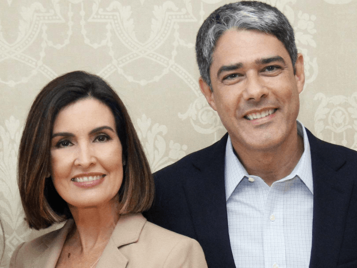 Fátima Bernardes e William Bonner recebem prêmio de revista no RJ
