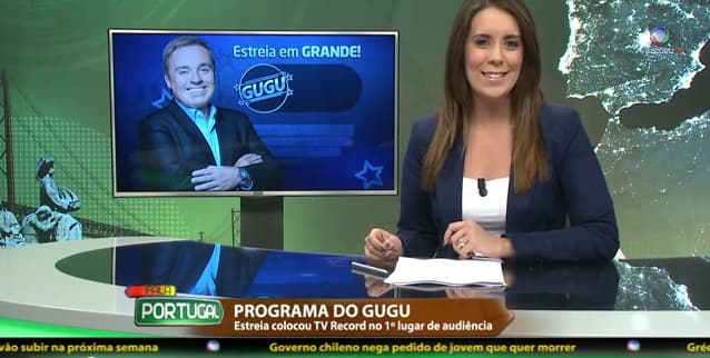 Vídeo: Record comemora liderança de Gugu em Portugal