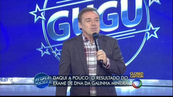 Gugu volta a crescer em audiência, alcança 14 pontos, e fica na vice-liderança nesta quarta